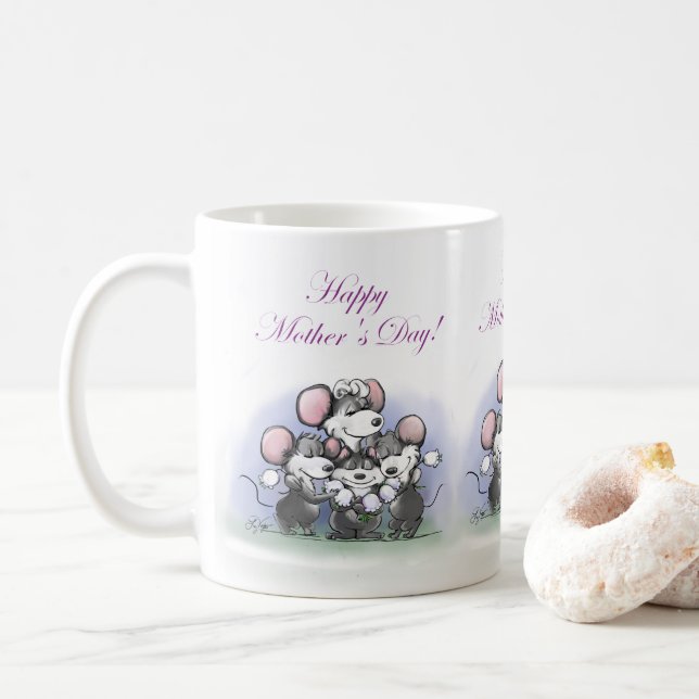 Mic, Mac and Moe’s Happy Mother's Day Coffee Mug (With Donut)