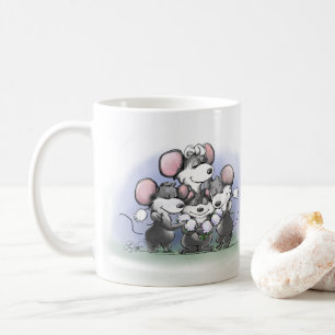 Mic, Mac and Moe’s Happy Mother's Day Illustration Coffee Mug