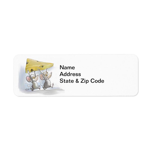 Mic & Mac Bringing In The Cheese Address Labels (Front)