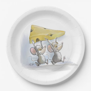 Mic & Mac Bringing In The Cheese Paper Plate