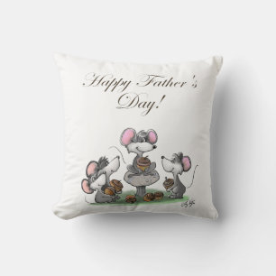 Mic, Mac & Moe's Father's Day Greeting/Image Cushion