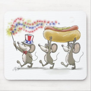 Mic, Mac & Moe's Happy 4th of July Mousepad