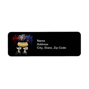 Mic & Mac's 4th of July Night Address Labels