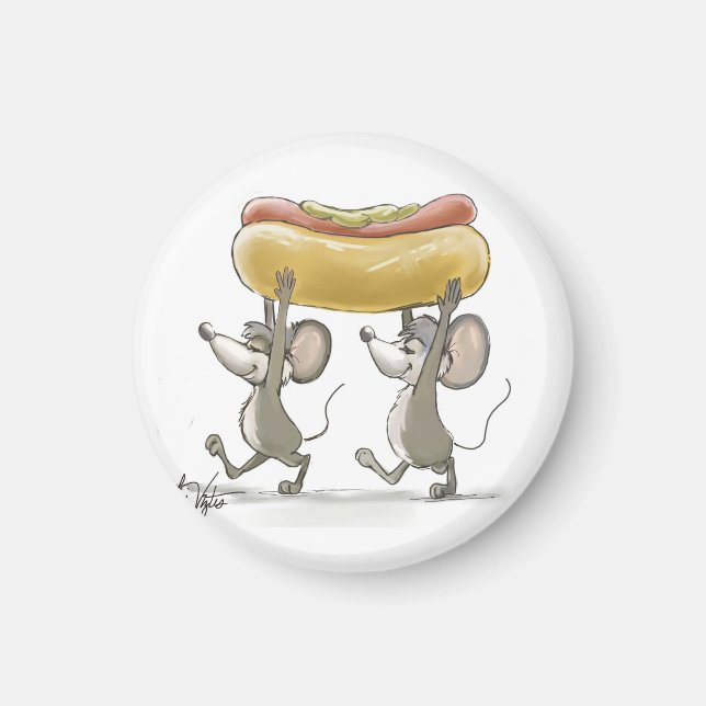 Mic & Mac's Picnic Magnet (Front)