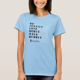 Micah 6:8 Hebrew women's t-shirt