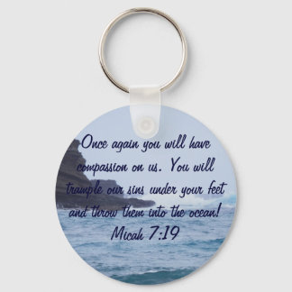 Micah 7:19_Ocean keychain