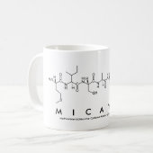 Micayla peptide name mug (Front Left)