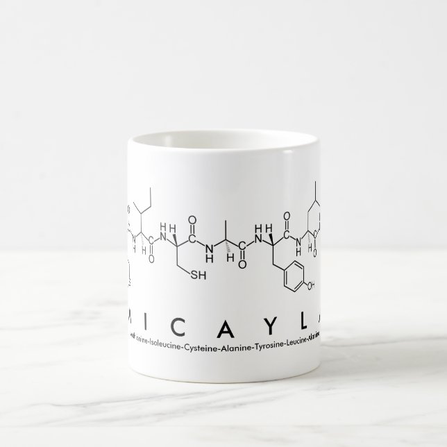 Micayla peptide name mug (Center)