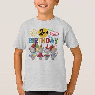 Mice 2nd Birthday T-shirts and Gifts