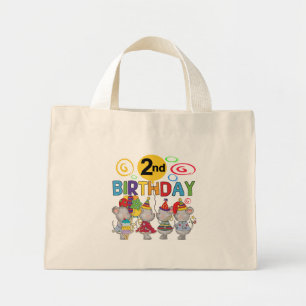 Mice 2nd Birthday T-shirts and Gifts Mini Tote Bag