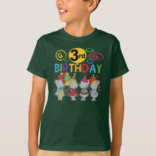 Mice 3rd Birthday T-shirts and Gifts