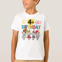 Mice 4th Birthday T-shirts and Gifts