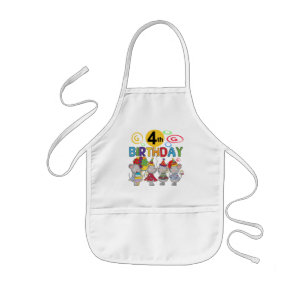 Mice 4th Birthday T-shirts and Gifts Kids Apron