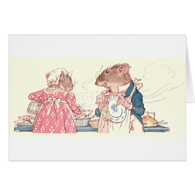 Mice Doing Dishes (Front Horizontal)