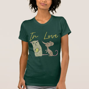 Mice in love, love birds T-Shirt