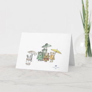 Mice in the Rain Card