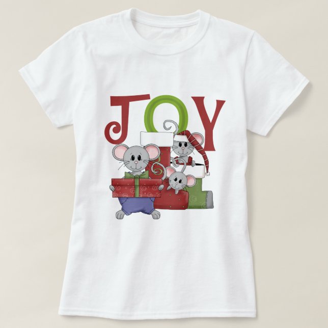 Mice JOY Christmas T-shirts and Gifts (Design Front)