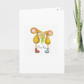 Mice kiss card