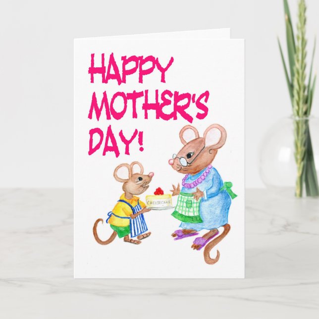 'Mice' Mother's Day Card (Front)