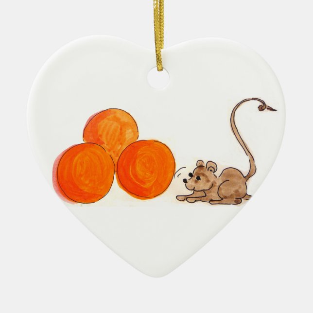 Mice n' Oranges Ornament (Front)