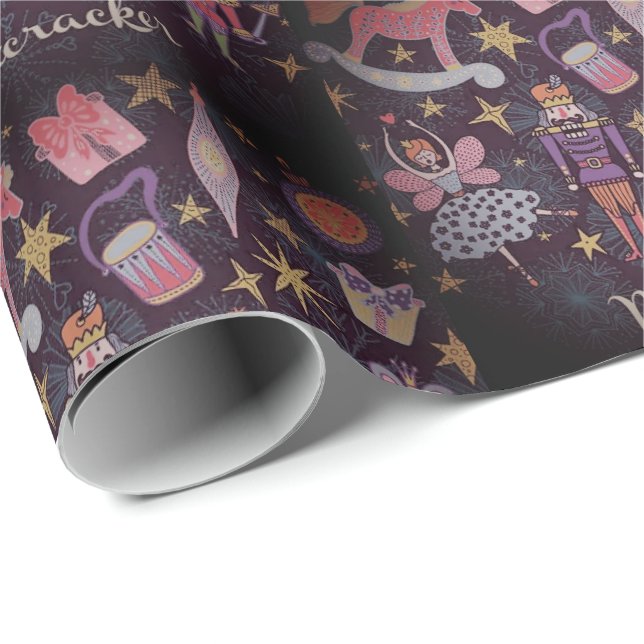 Mice & Sugarplum Fairies Wrapping Paper (Roll Corner)