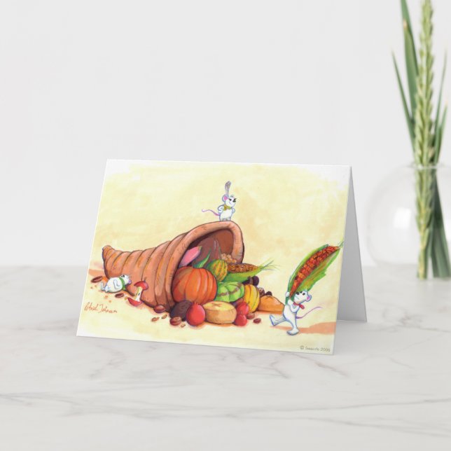Mice Thanksgiving card (Front)
