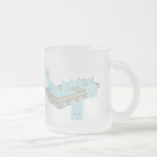 Micecubes Frosted Glass Coffee Mug