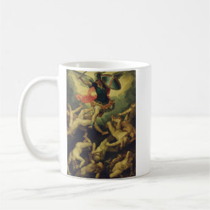 Michael and the Fallen Angels Baroque Divine Art Coffee Mug