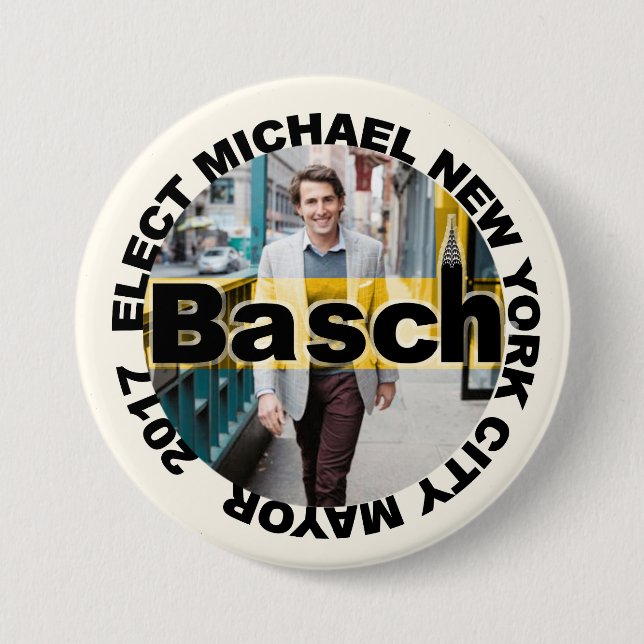 Michael Basch for Mayor 7.5 Cm Round Badge (Front)
