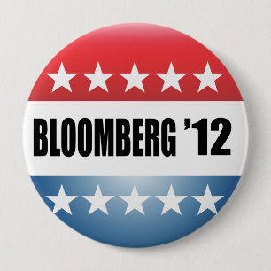 MICHAEL BLOOMBERG 10 CM ROUND BADGE