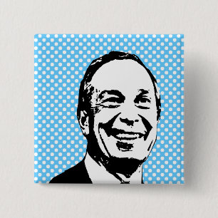 Michael Bloomberg 15 Cm Square Badge