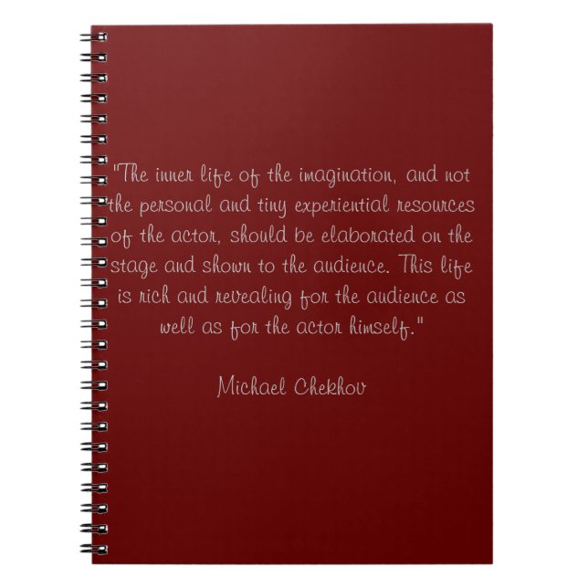 Michael Chekhov Notebook (Front)