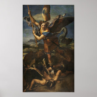 Michael defeats Satan Poster