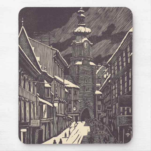 Michael Gate in Bratislava Medieval Tower Mouse Mat (Front)