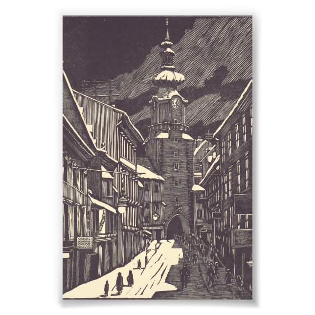 Michael Gate in Bratislava Medieval Tower Photo Print (Front)