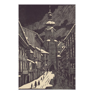 Michael Gate in Bratislava Medieval Tower Poster