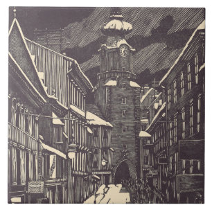 Michael Gate in Bratislava Medieval Tower Tile