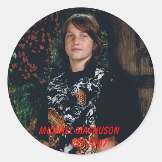 MICHAEL MAGNUSON VSY 2007 CLASSIC ROUND STICKER