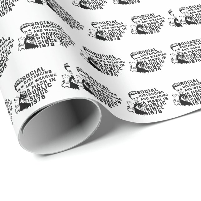 Michael Myers Social Distancing Wrapping Paper (Roll Corner)