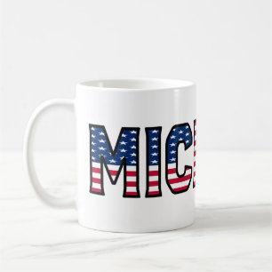 Michael Name Vorname USA styled Tasse Kaffeetasse Coffee Mug