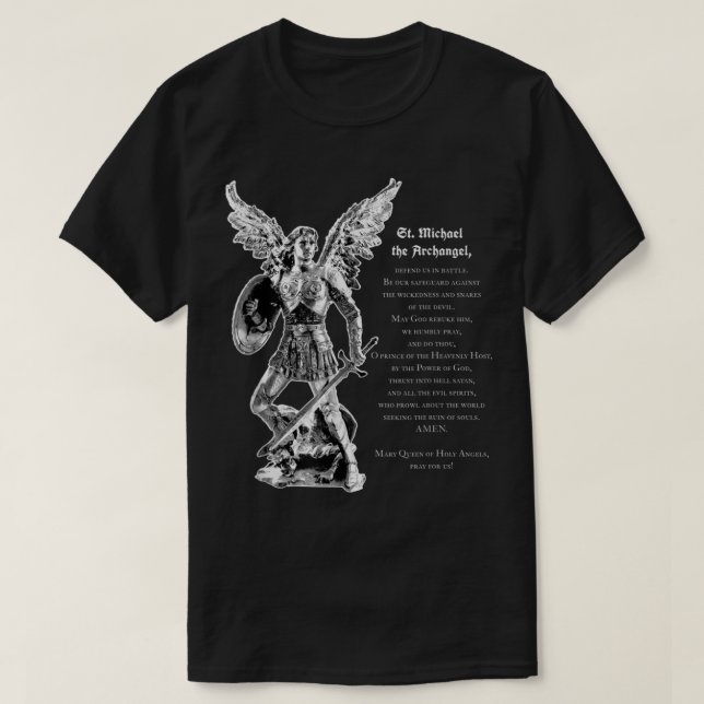 Michael The Archangel Tee Christian  (Design Front)