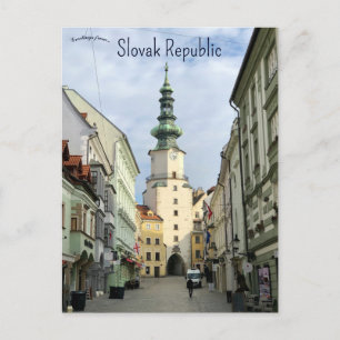 Michael's Gate Old Town Slovak Republic Postcard