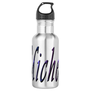 Micheal, Name, Logo, Reusable Water Bottle