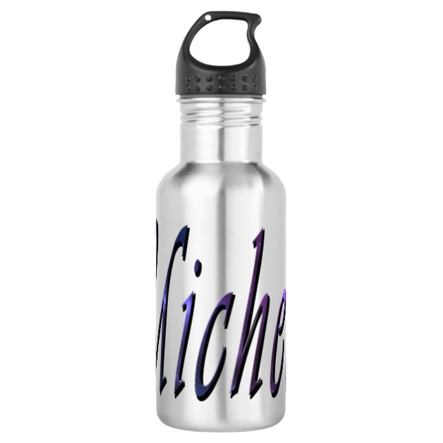 Micheal, Name, Logo, Reusable Water Bottle (Front)