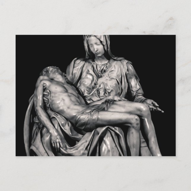 Michealangelo Masterpiece La Pieta Sculpture Postcard (Front)
