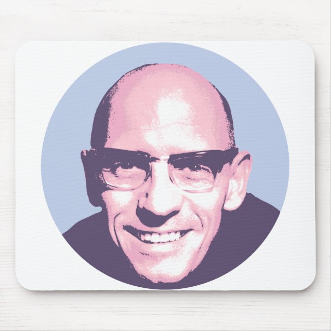 Michel Foucault Mouse Mat (Front)