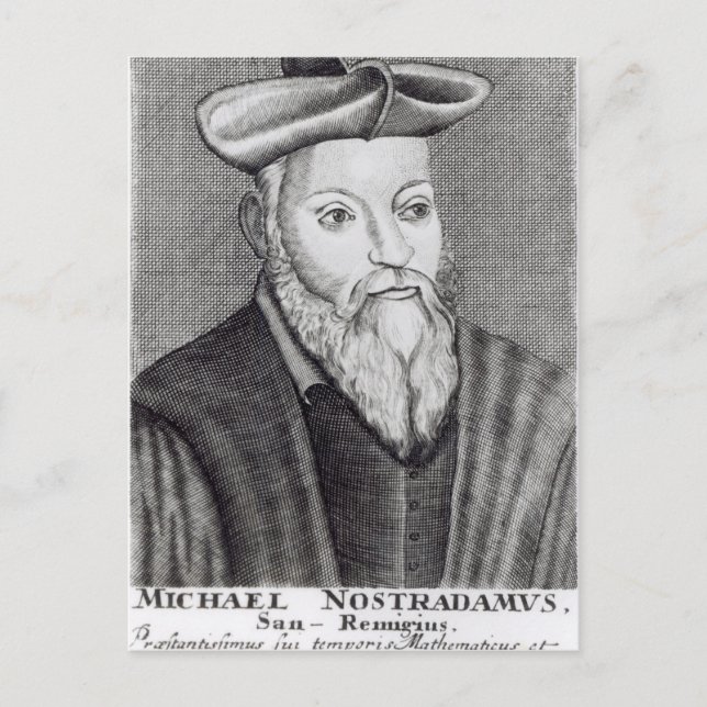 Michel Nostradamus Postcard (Front)