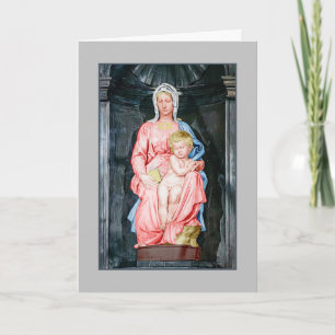 Michelangelo 1504 Madonna of Bruges Christmas Card