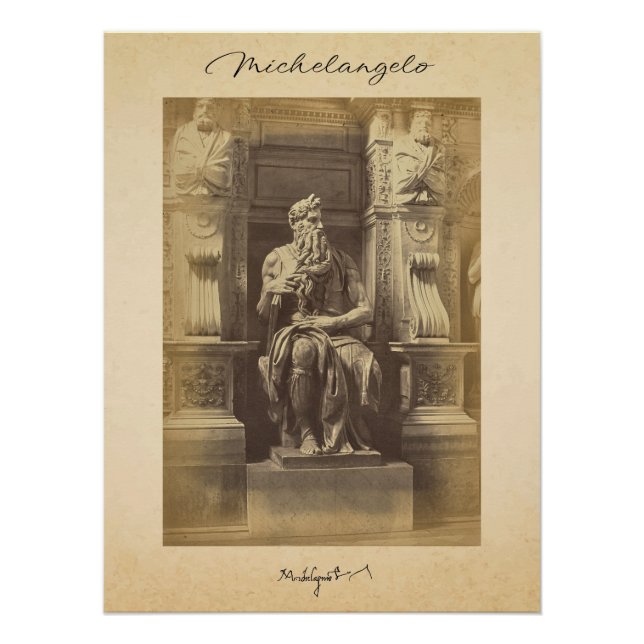 Michelangelo Artist Renaissance | Moses | Poster (Front)