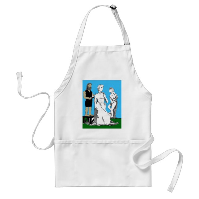 Michelangelo Carving David Standard Apron (Front)
